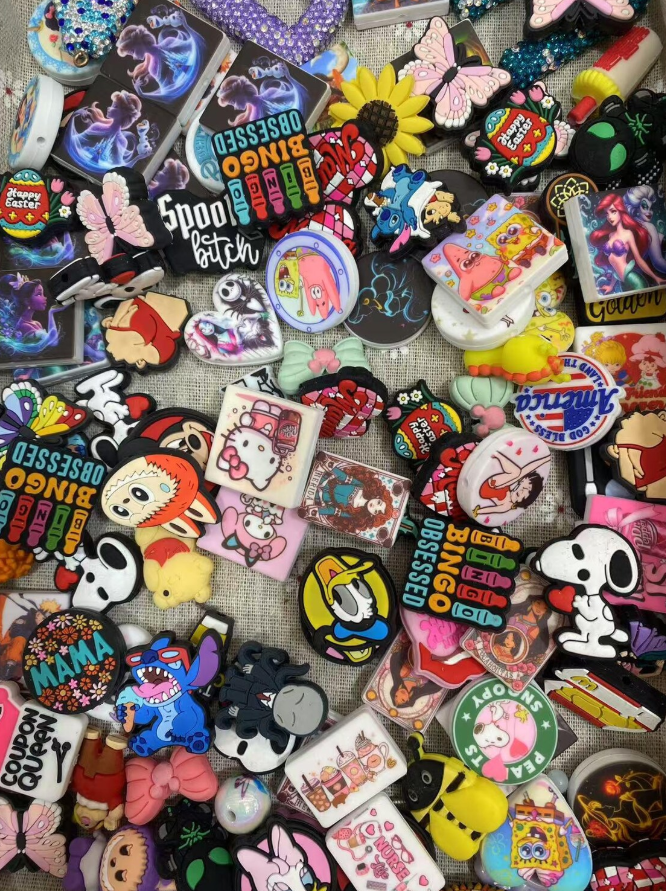 Silicone Focal Grab Bag! Focal Bead Mix/Bulk