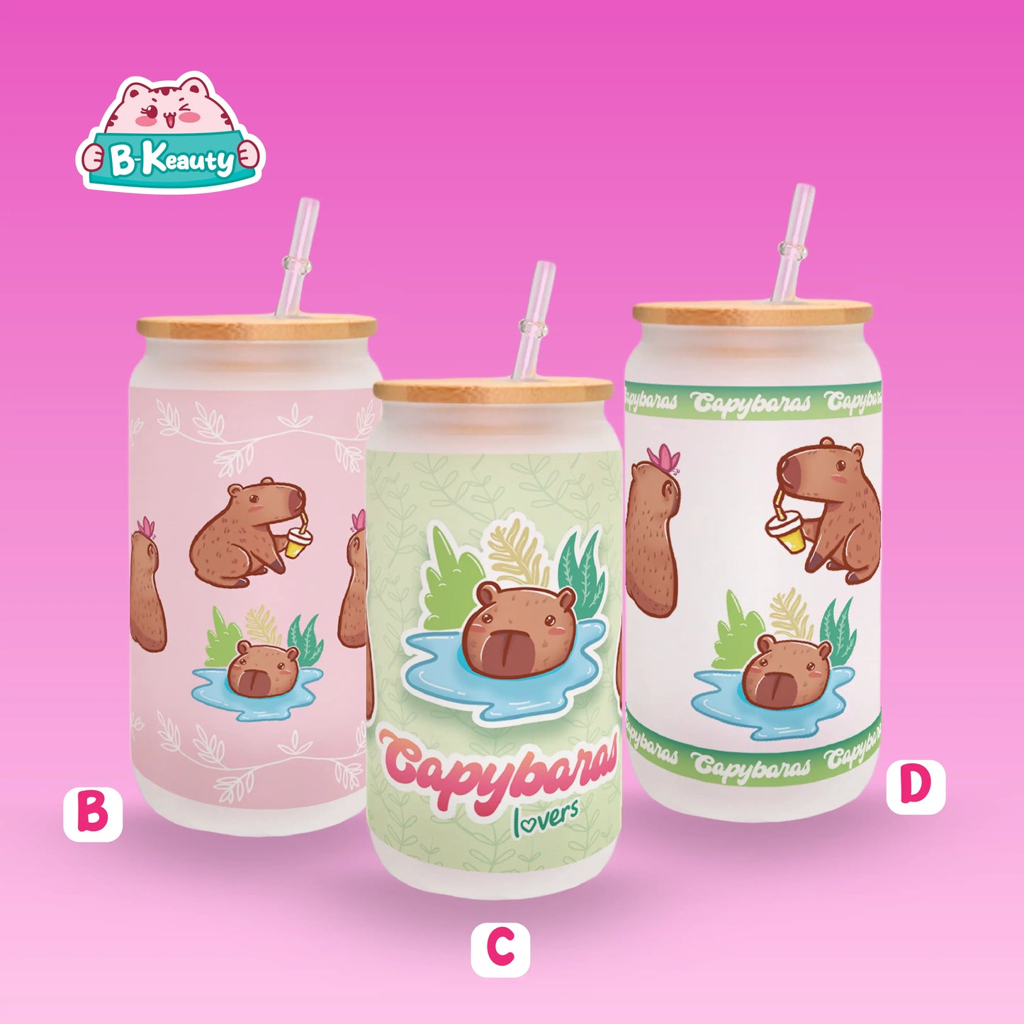 CAPYBARAS LOVERS TUMBLER & GLASSCUP