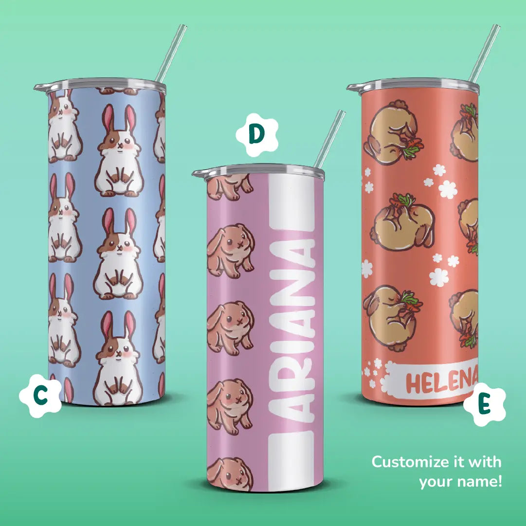 BUNNY CUTIES TUMBLER & GLASSCUP