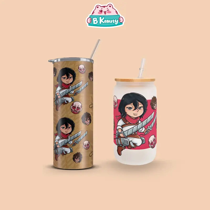TITAN GIRL TUMBLER & GLASSCUP