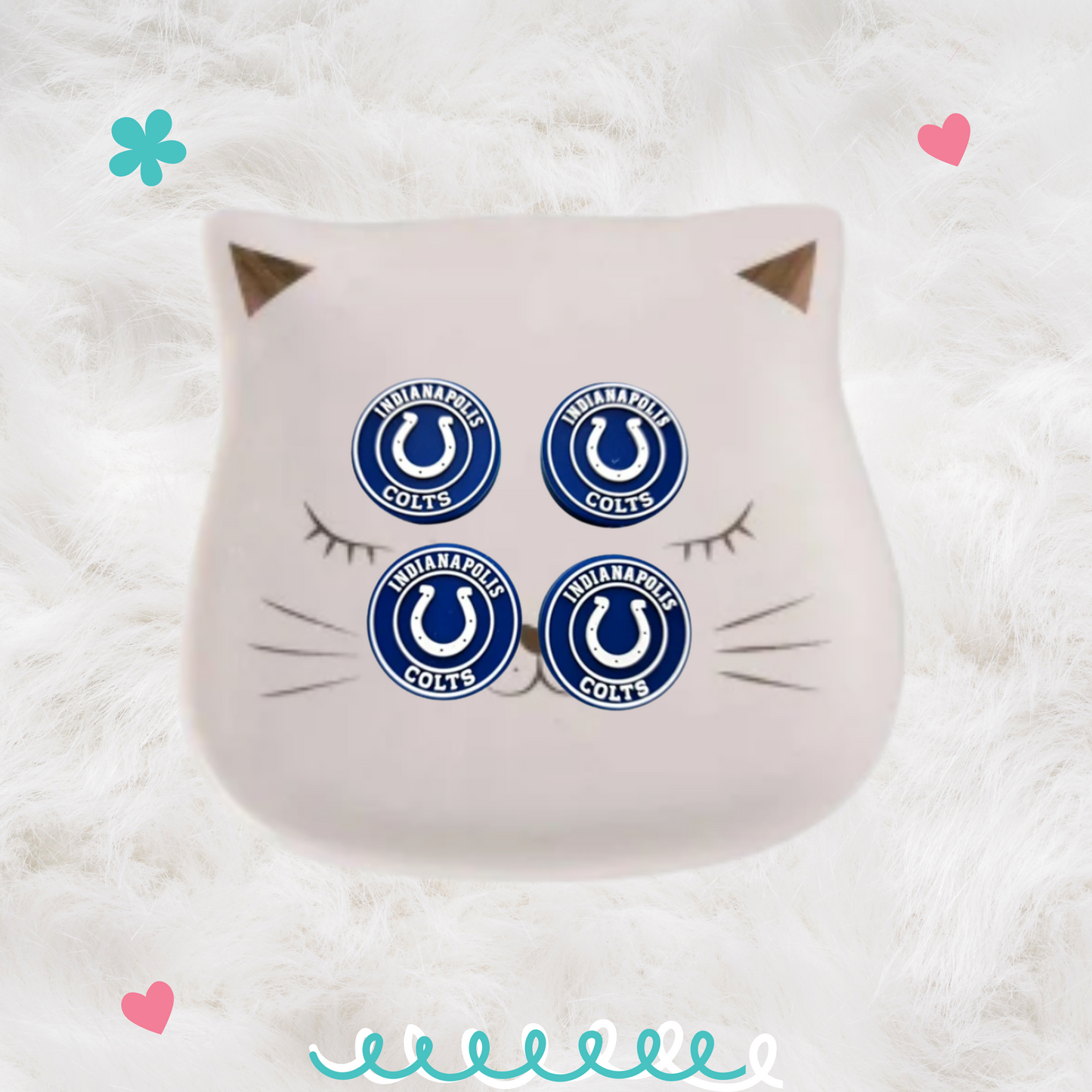 Indianapolis Colts Silicone Focal Bead