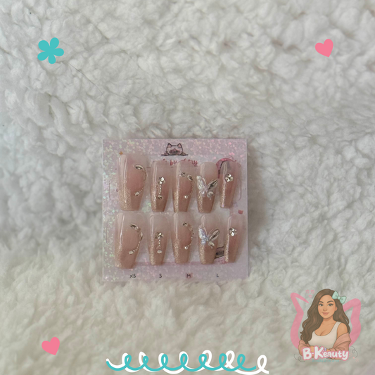 Crystal Nude Press-On Nail Kit