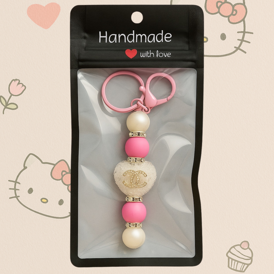 Beaded Keychain Charm – Elegant & Trendy Accessory