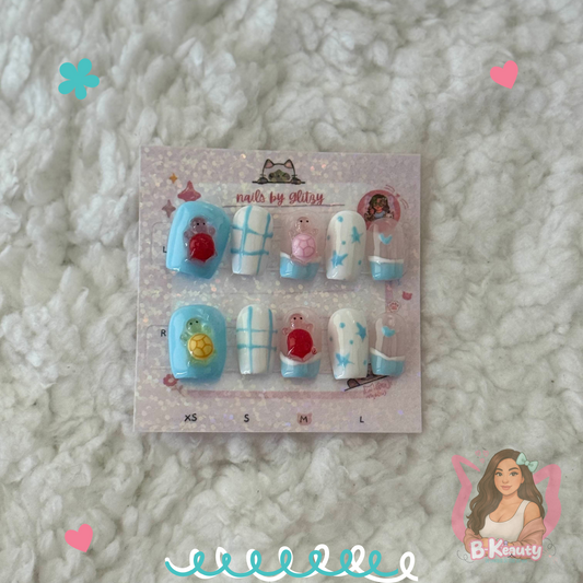 Baby Turtles Press-On Nail Kit