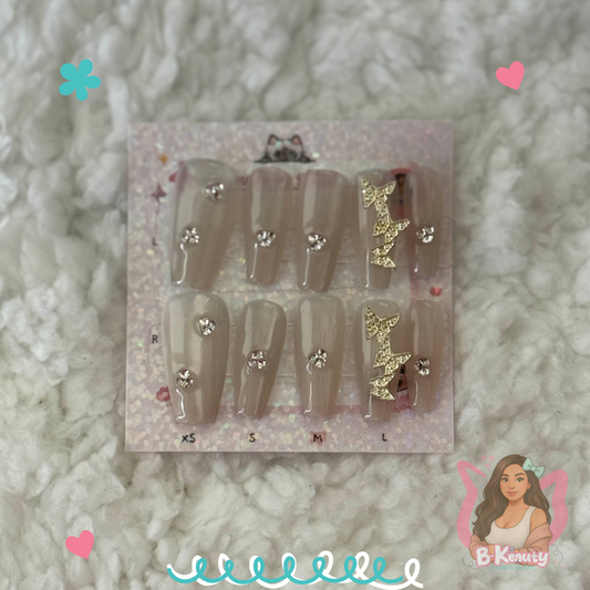 Crystal Butterfly Press-On Nail Kit