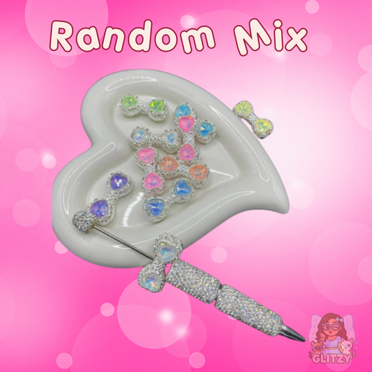 Adorable Sparkle Rhinestone Bows — Random Color Mix