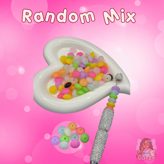 Glitzy Spacers – 12mm Mix