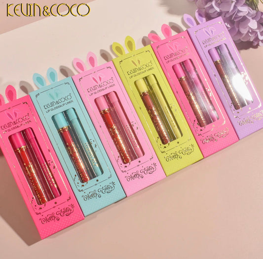2 LIQUID LIPSITCK WITH LINERS