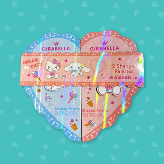 HELLO KITTY & CINAMARROLL HEART EYE SHADOW PALETTE