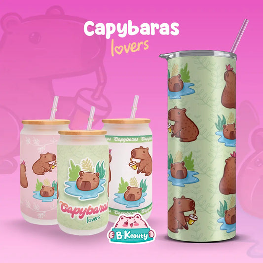 CAPYBARAS LOVERS TUMBLER & GLASSCUP