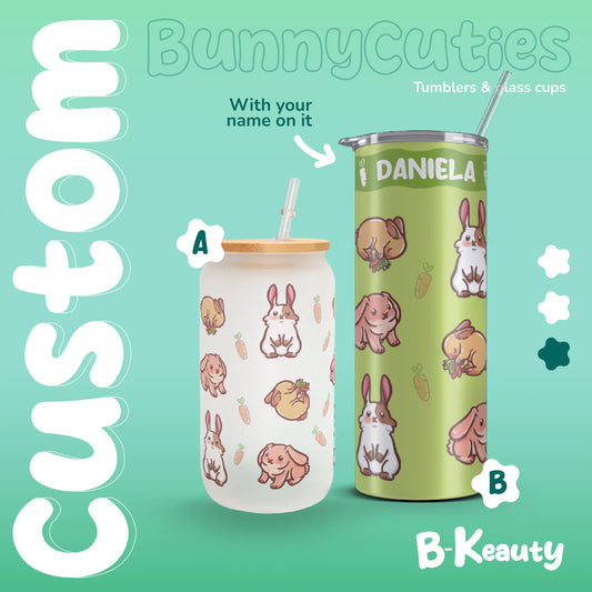 BUNNY CUTIES TUMBLER & GLASSCUP